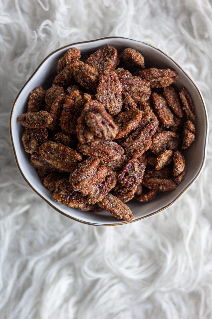 Vanilla Cardamom Candied Pecans