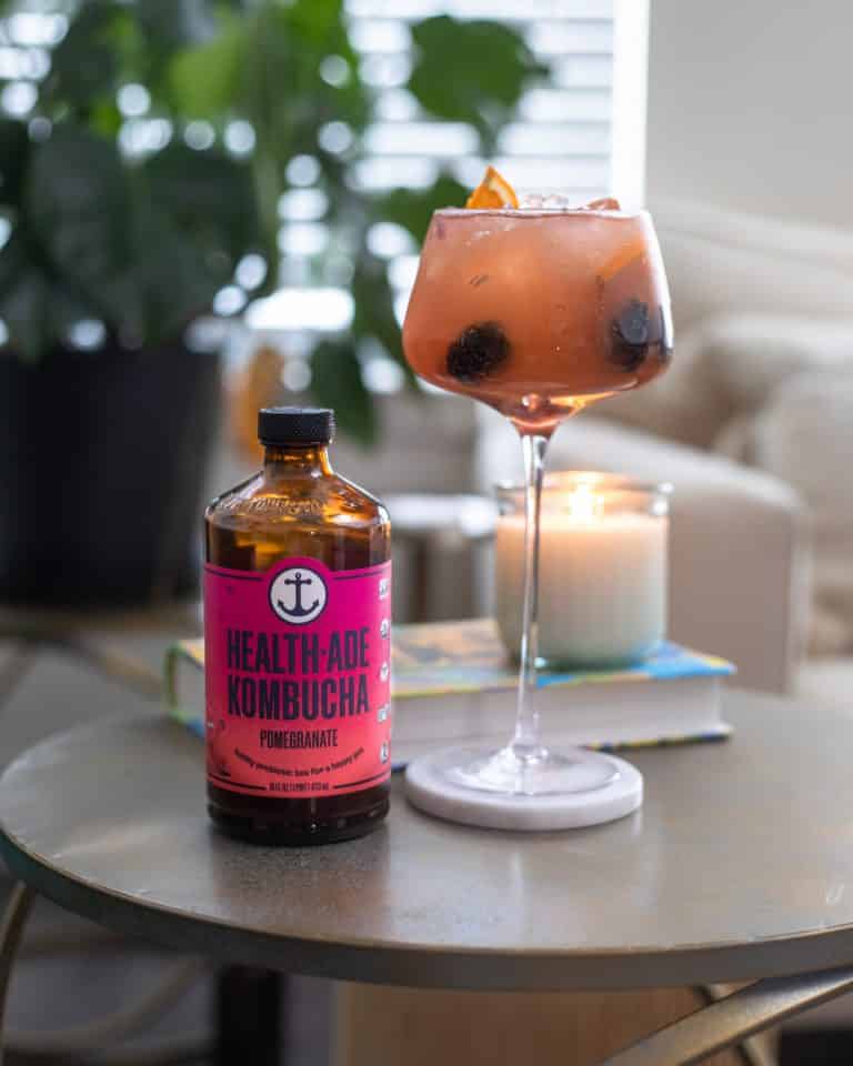Pomegranate Sangria Kombucha Mocktail