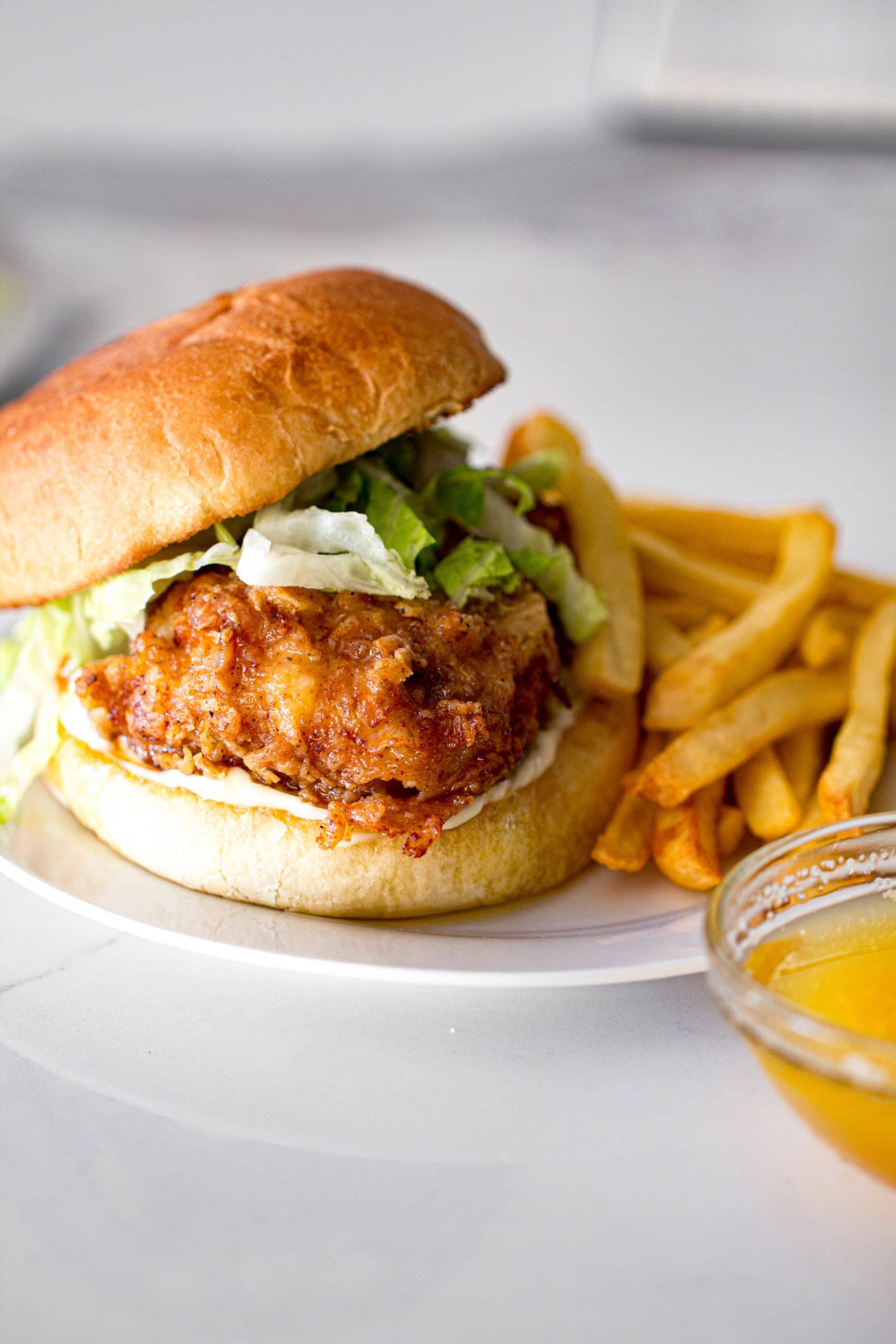 Honey butter chicken sandwich