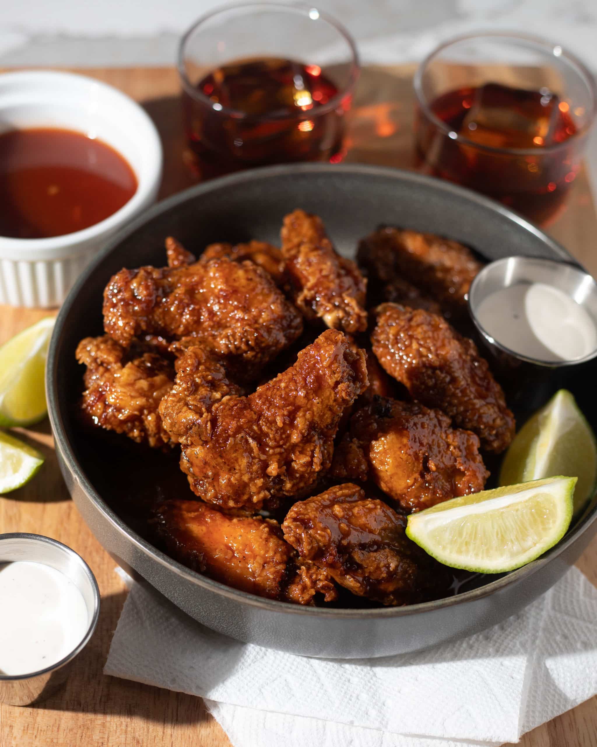 Hot Honey Fried Chicken Wings