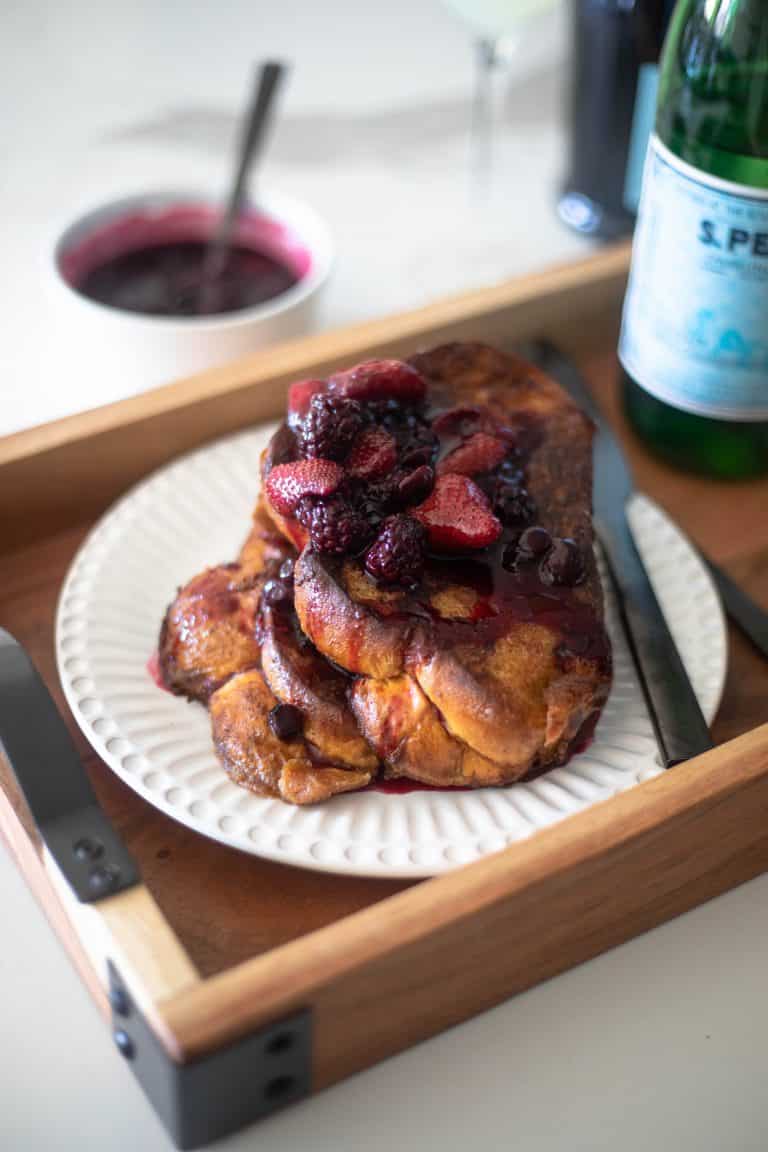 Mascarpone Stuffed French Toast