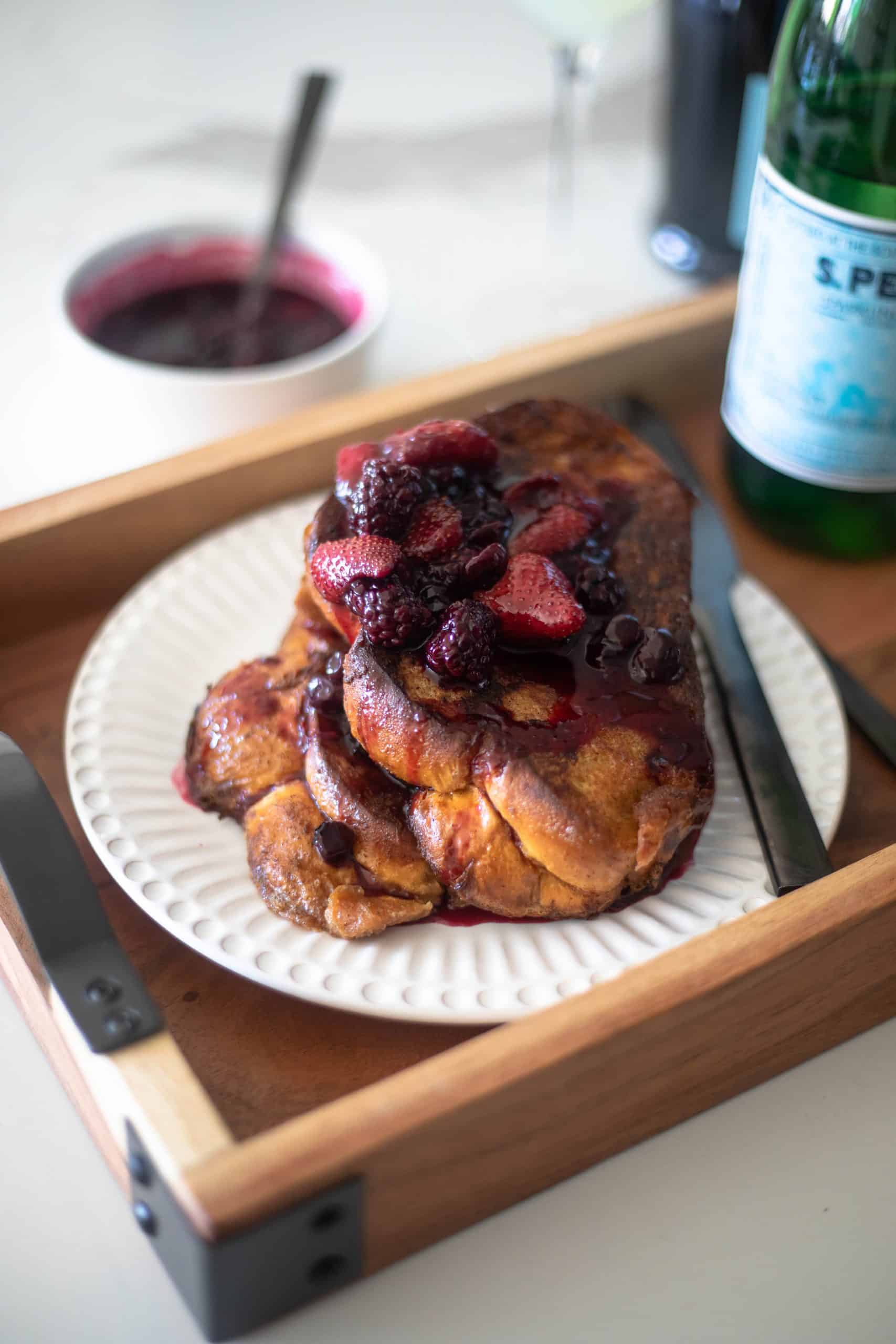 Mascarpone Stuffed French Toast