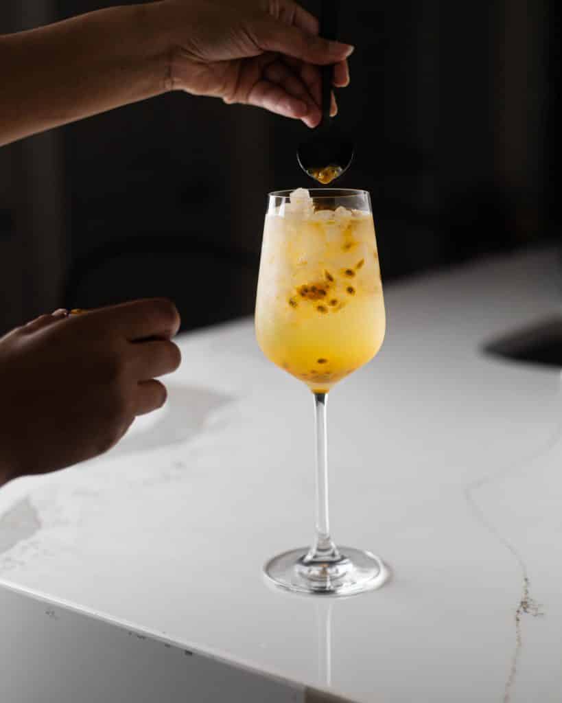 Passion Fruit Gin and Tonic