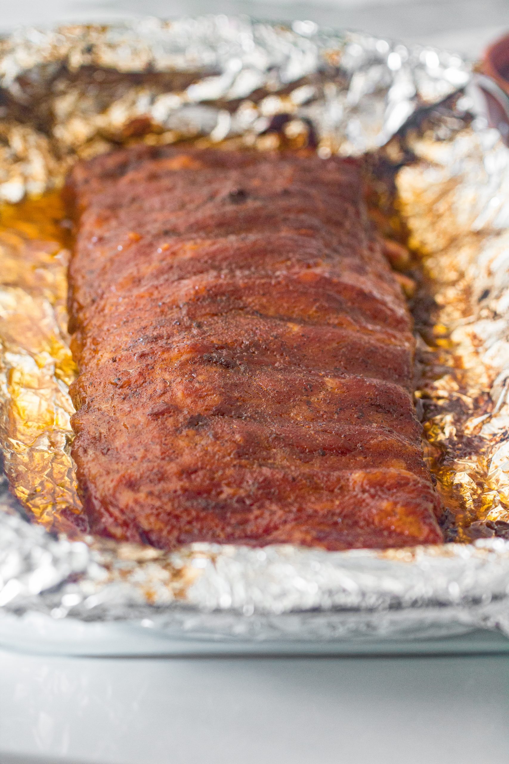 Oven baked barbecue ribs