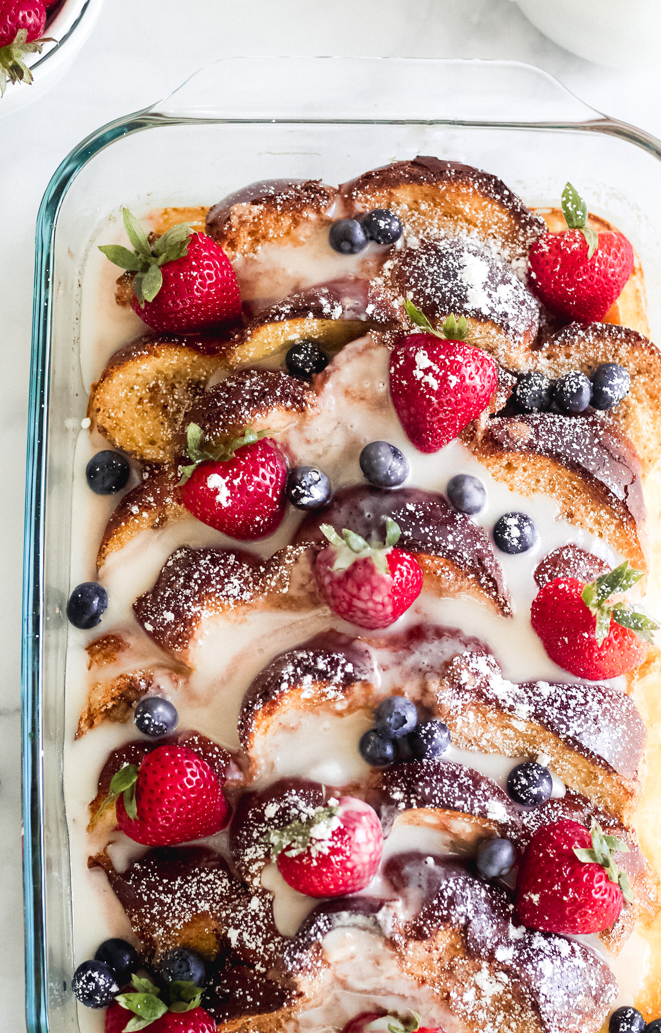 Overnight Rumchata Challah French Toast