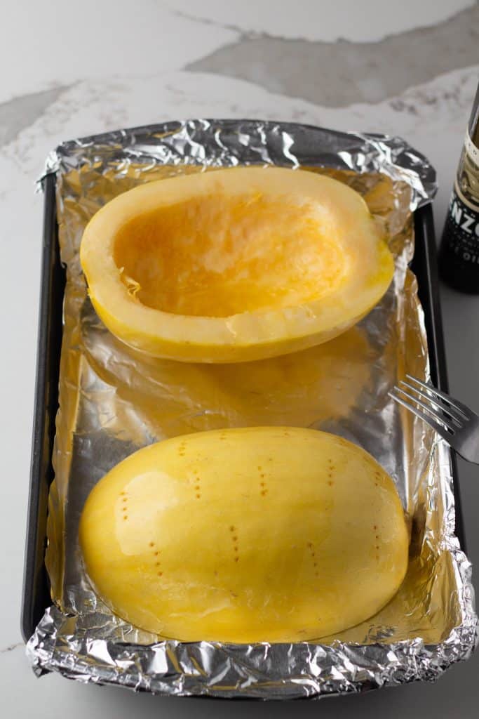 Spaghetti Squash with Meat Sauce